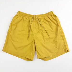J. Crew Mustard Yellow Climbing Short in Cotton Nylon 7”